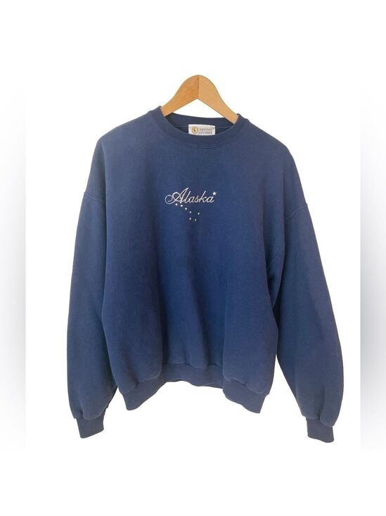 Christine Alexander Tops - Christine Alexander Women’s Alaska Blue Pullover Sweatshirt Size X-Large